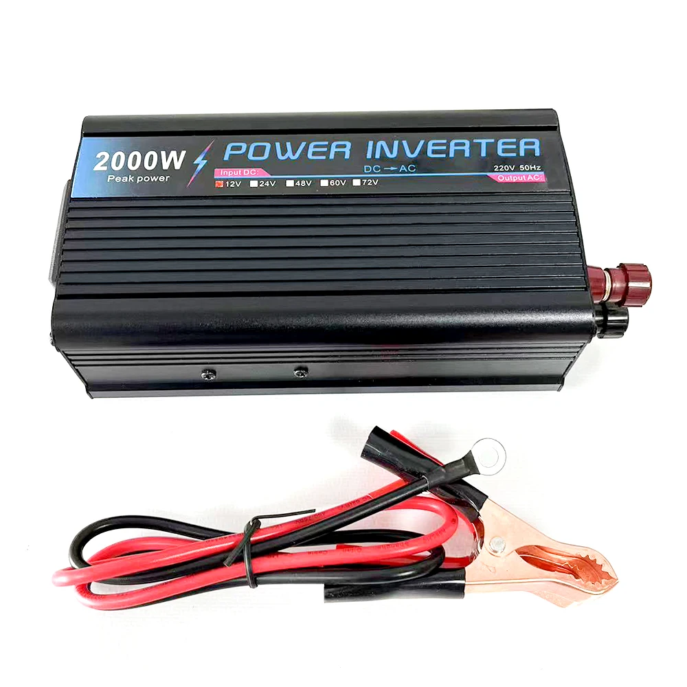 Celfed Nuovo Inverter Di Potenza Per Auto Da 2000W Modificato Apparecchio Per Auto A Onda Sinusoidale Dc12/14V 2000W Inverter Con Protezione Da Cortoc
