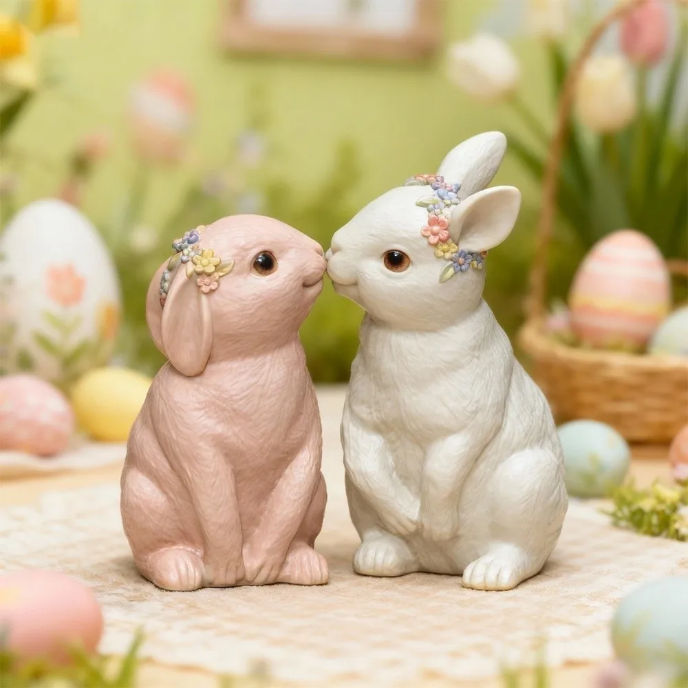 Concrete Craft Cute Rabbit Silicone Mold Non-Stick 3D DIY Animal Mold Lovely Handmade Baking Tools Mold Handicrafts Making