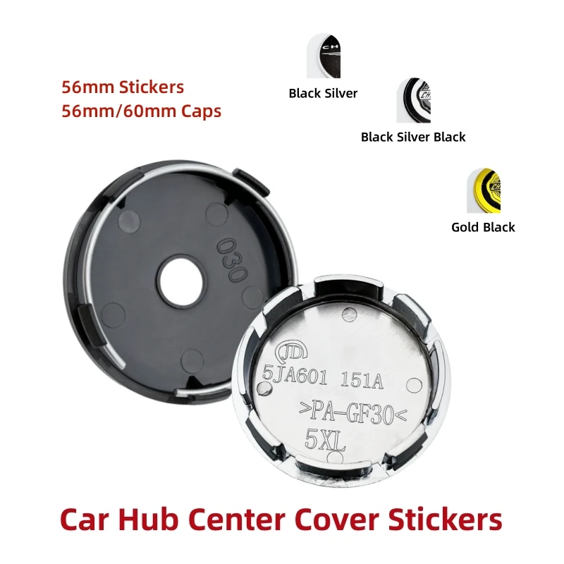 

4pcs Metal 56mm60mm Car Wheel Hub Center Cover Cap Emblem Badge Sticker ForChrysler 300C Ypsilon Platinum DeltaAspen Accessories