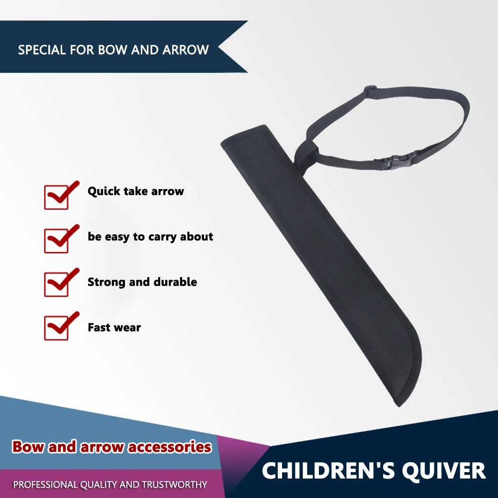 Nylon Archery Arrow Quiver Holder for Kids Bow Hunting Target Practice