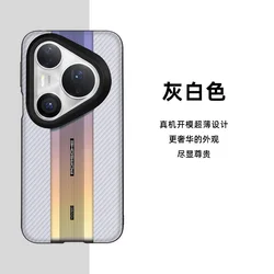 Luxury Laser Fashion Sports Car Design Ultra Thin Shockproof Phone Case Cover for Pura 80 Pro (WHITE)
