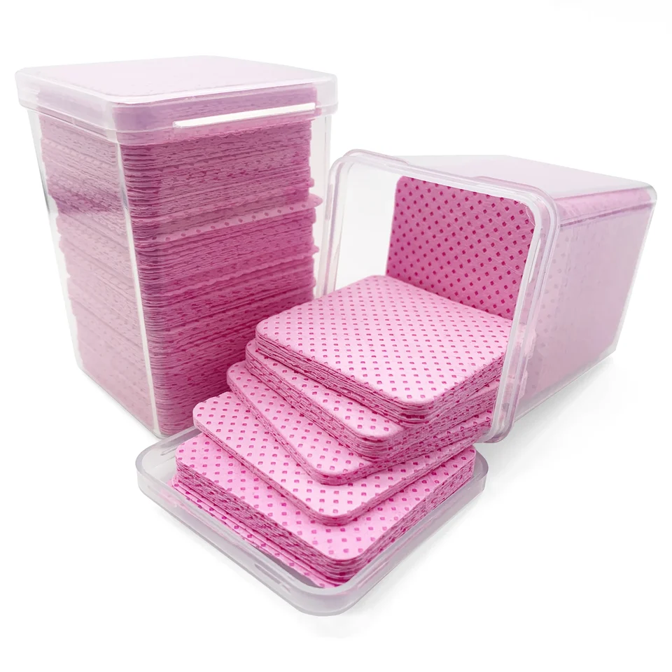 200 Pack Eyelash Glue Cleaner Cotton Pads