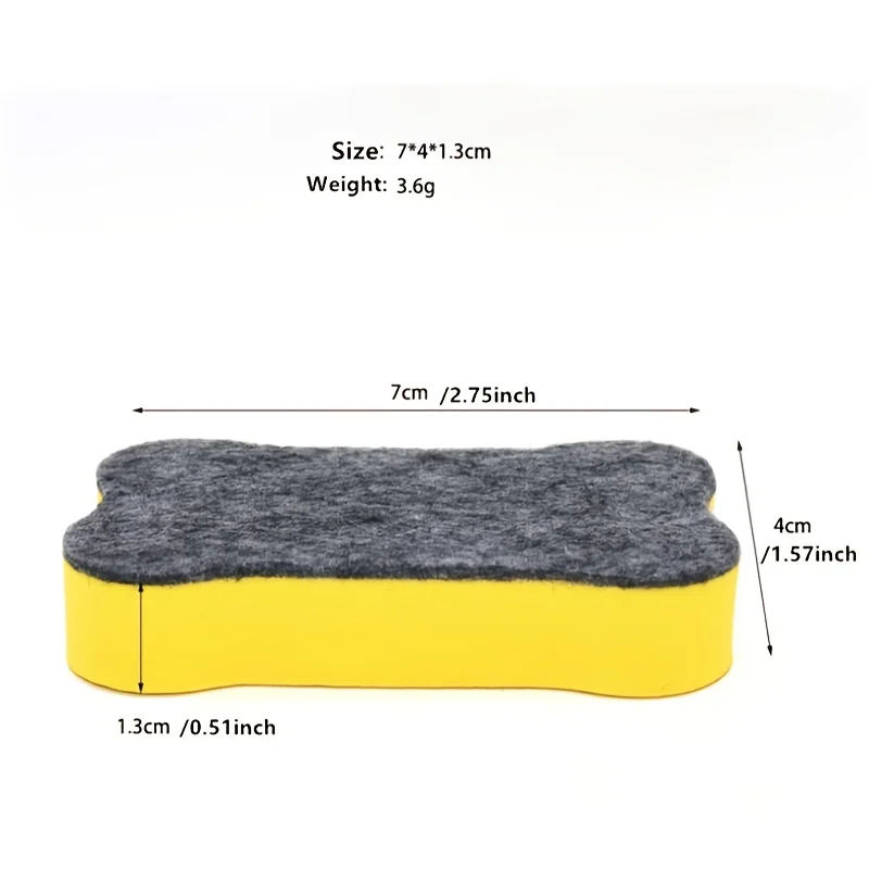 10 gomme cancellatrici di colore casuale, senza polvere, gomme cancellatrici colorate per lavagna, piccole gomme cancellatrici a forma di osso. Forniture per ufficio per insegnanti e studenti - immagine 5