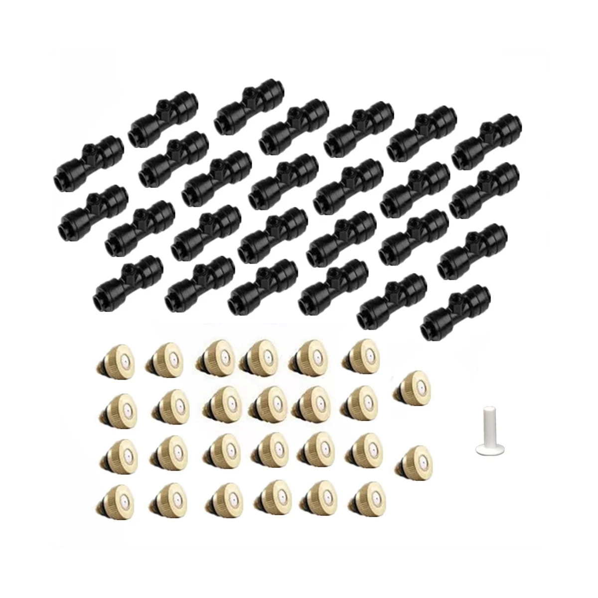 

6mm Atomizing Nozzle Copper Spray Nozzle Garden Water Atomizing Sprinkler Low Pressure Sprayer for Garden Watering Mist