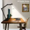Led Desk Lamp with Clamp, Architect Desk Lamp for Home Office with Atmosphere Lighting, 24W Ultra Bright Auto Dimming Desk Light 3