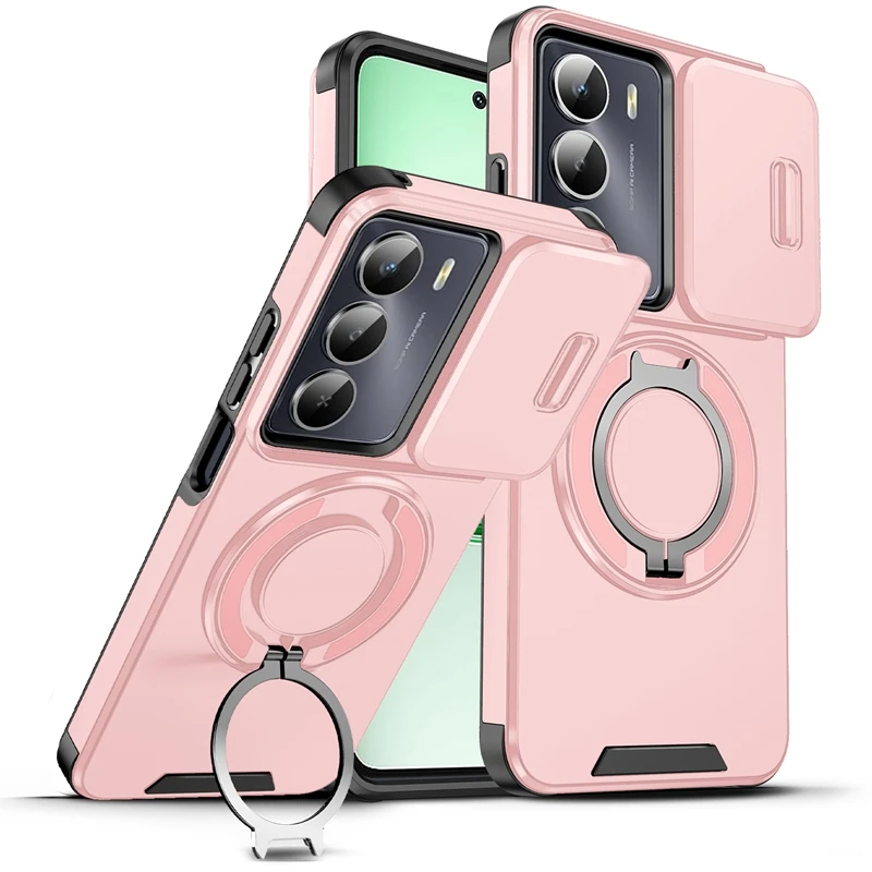 Car Magnetic Holder Ring Armor Shockproof Case with Camera Protection