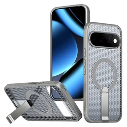 Enhanced Cooling Kickstand Case with Magnetic PC+TPU Design for Google Pixel 11 (Grey)