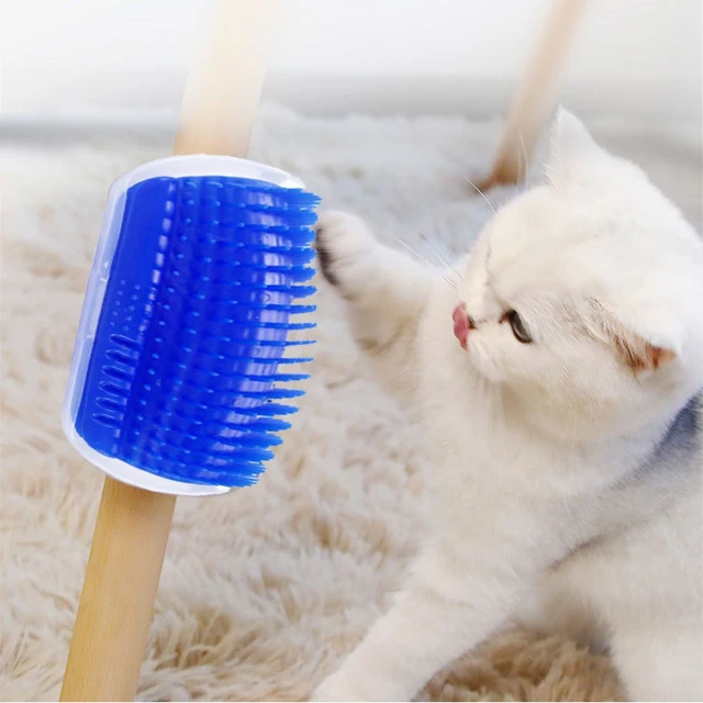 New pet Cat Corner Scrubber Massager Cat Scratching Scratching Scratcher Cat Brush Comb Massage Corner Brush Pet Supplies 2