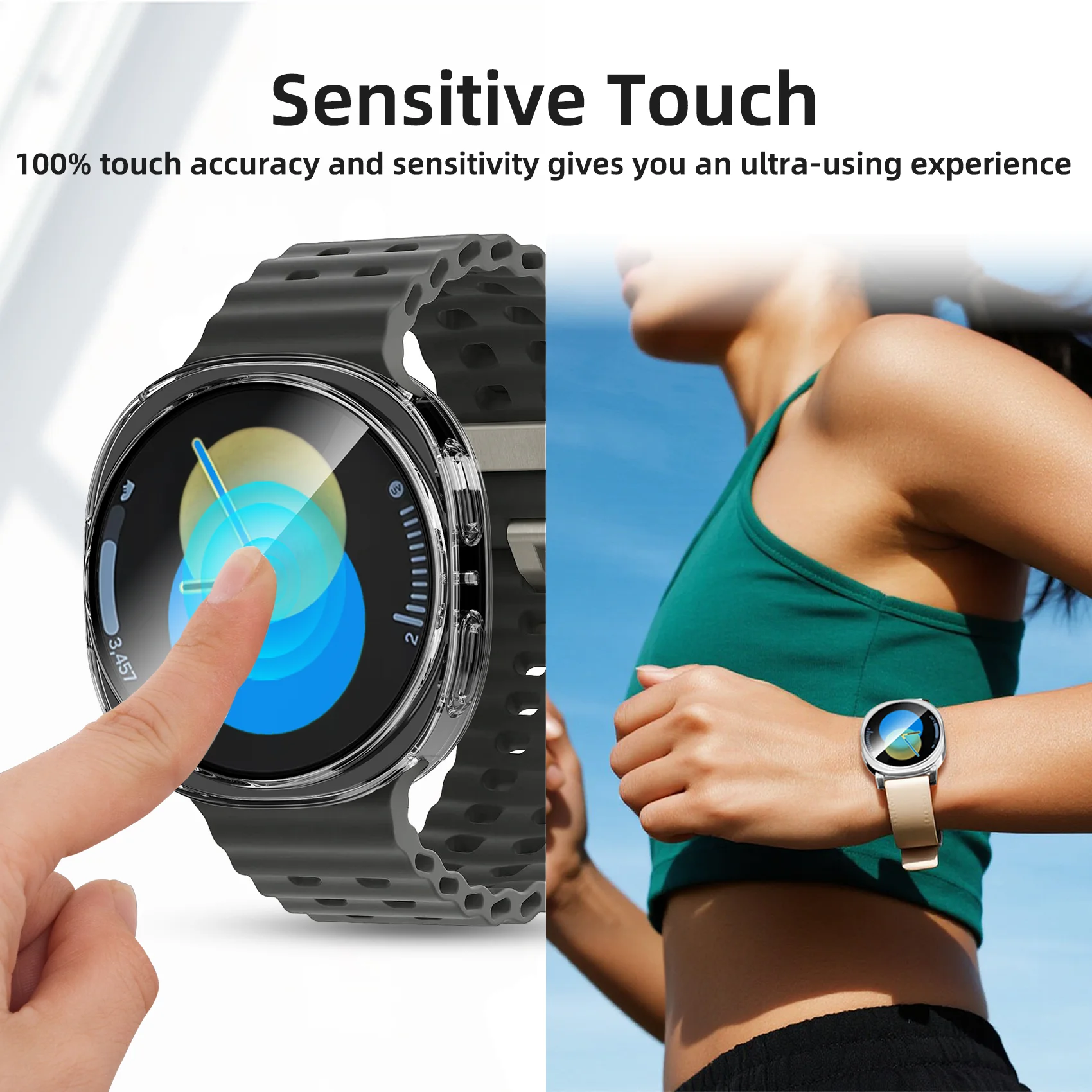 Durable TPU Scratch-Resistant Protective Watch Case