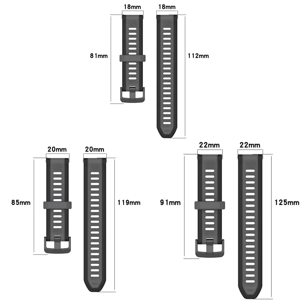 Premium Silicone Watch Strap - Versatile Wristband Bracelet