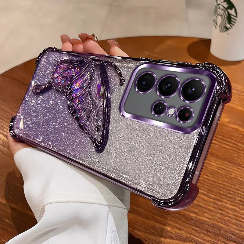 Чехол S24 Ultra Luxury Bing Bing Glitter Shockproof, обзор, отзывы, характеристики, купить