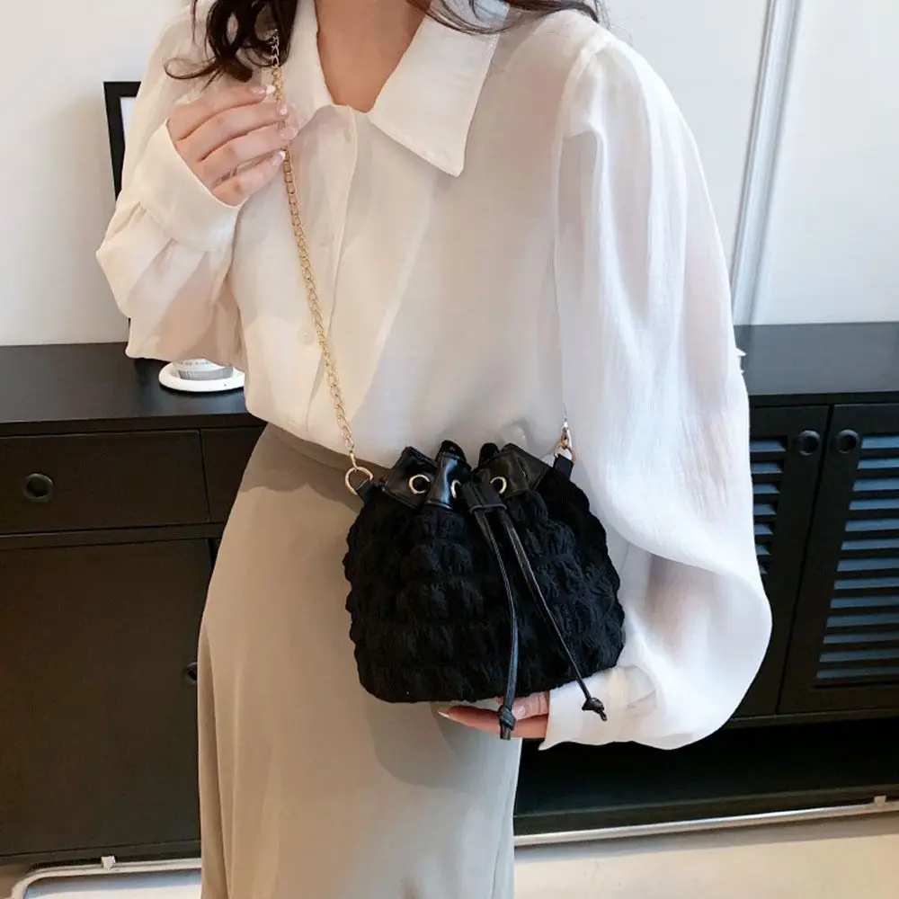 

Fashion Women Cute Drawstring Crossbody Bags Handbags Bucket Bag Shoulder Bags