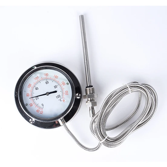 remote output temperature gauge bimetal thermometer