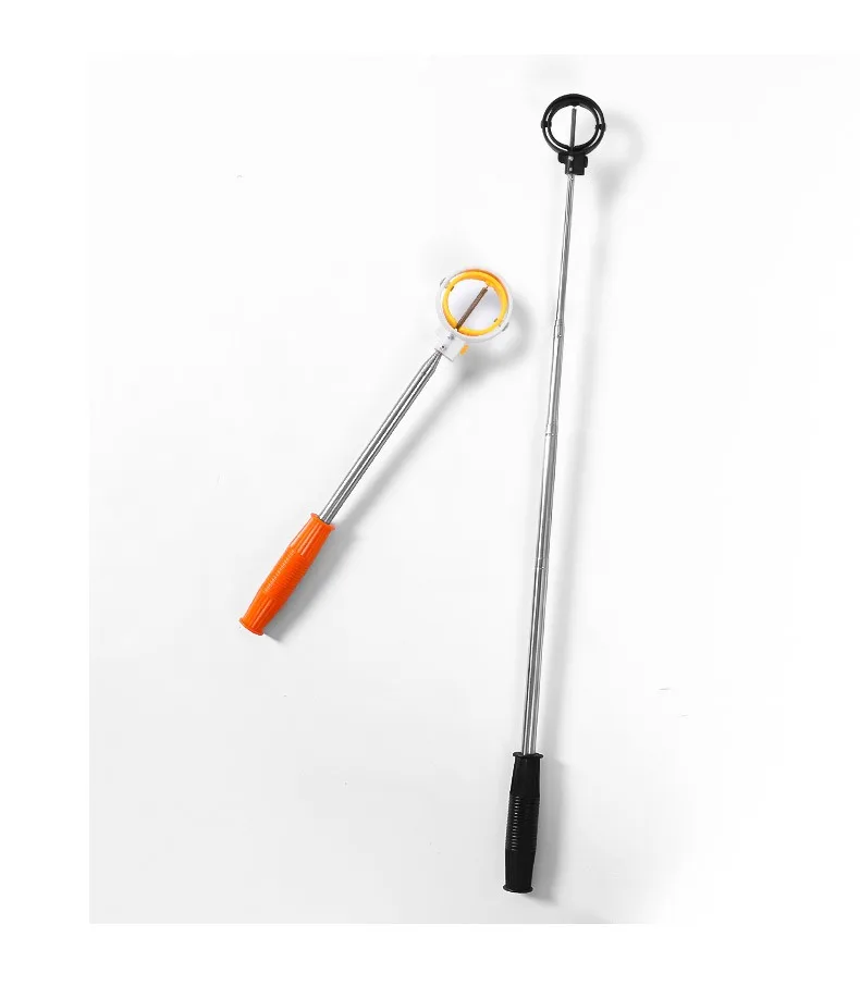Golf Ball Retriever Golf Ball Pick Up Tools Stainless Steel Shaft Scoop Automatic Locking Picker Portable Golf Ball Catcher