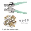 1/8inch 3/16inch Grommet Tool Kit All-in-one Eyelet Press Pliers Kit Metal Eyelet Grommets Pliers Hand Tool Aluminum Punching 1