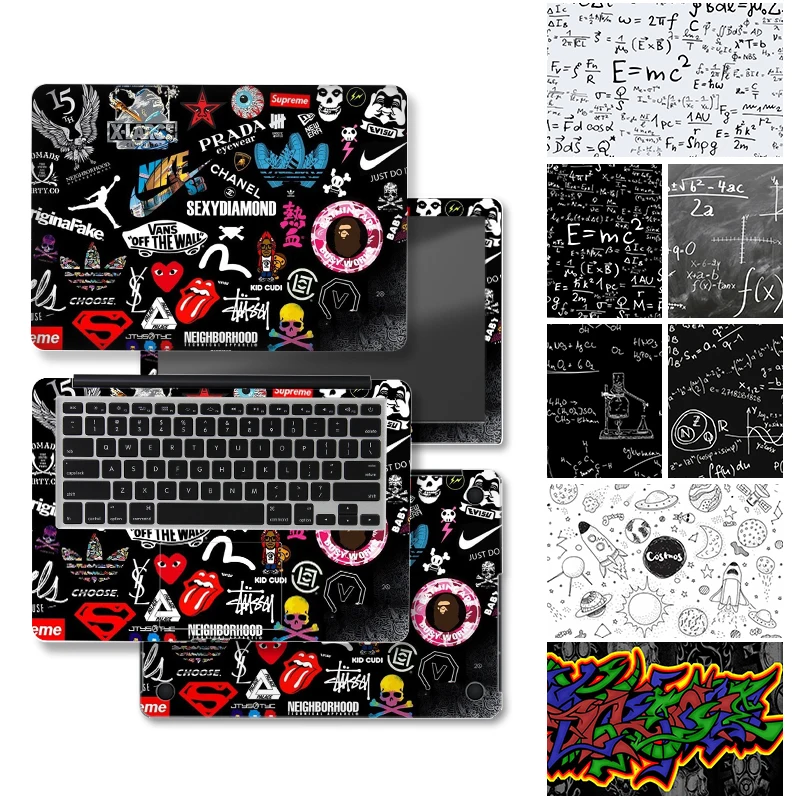 Laptop Stickers Skins PVC Graffiti Cover for 11