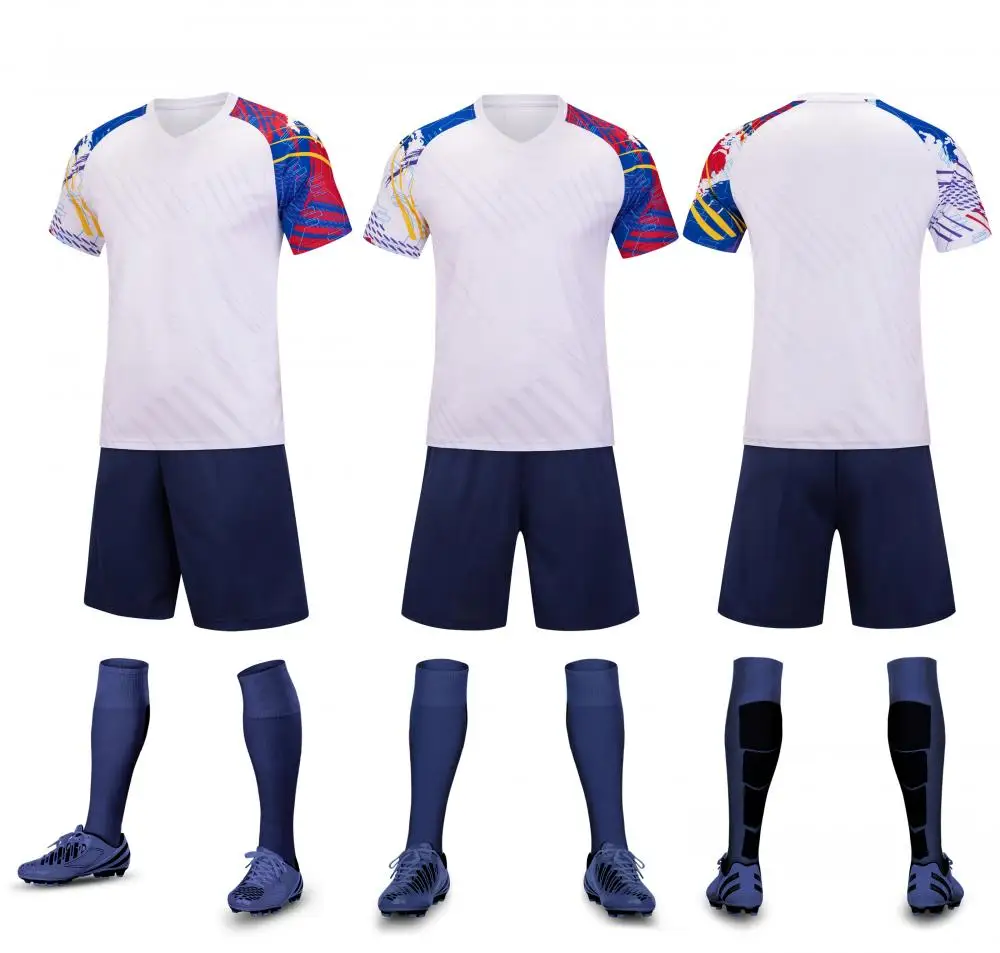 Adult And Youth Soccer Uniform Breathable Quick Dry Soccer Football Jersey Sets Team Football kit
