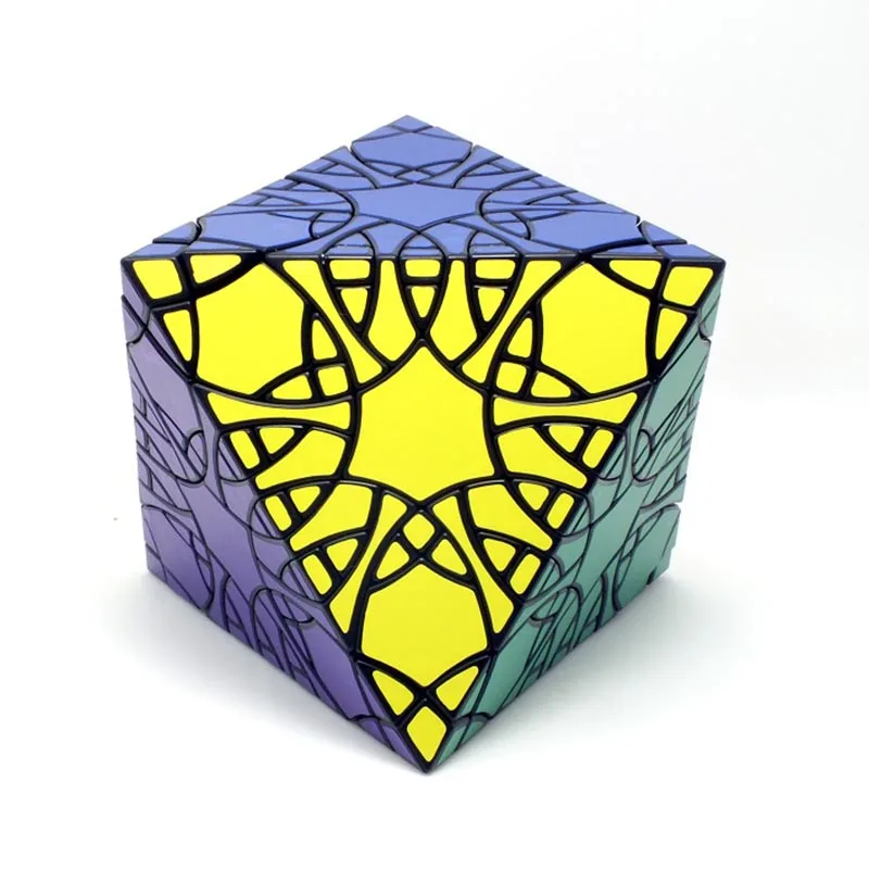 Octahedral Clover Fragments Magic Cubes Black Transparent Highly Complex Special-Shaped Enhanced Educational Toys black clover quartet knights season pass pc