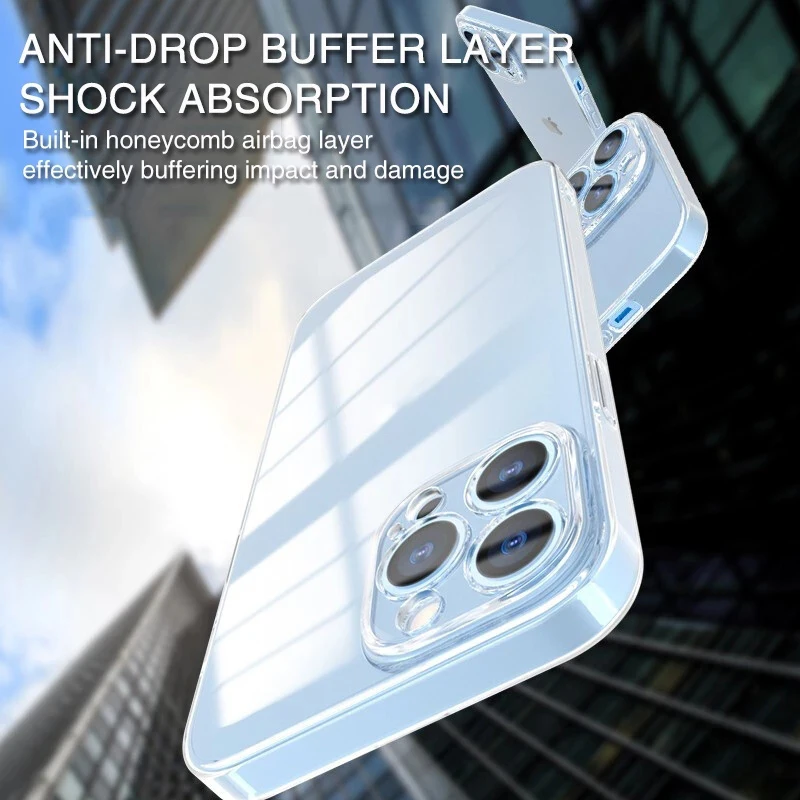 Ultra Thin Transparent Soft TPU Camera Protect Case Cover