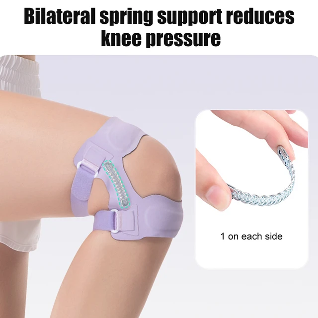 1pc Patellar Tendon Support Strap with Side Stabilizers & Patella Gel Pads, Knee Brace for Women Men Meniscus Tear, Knee Relief 4
