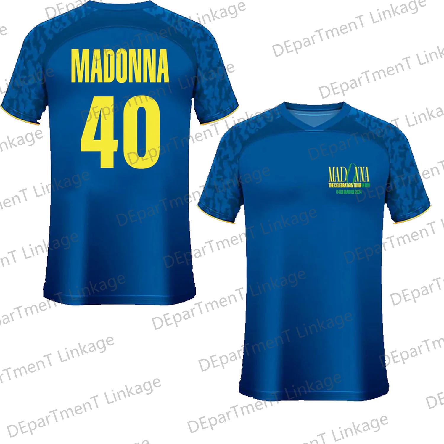 Summer Brazil Classic Vintage Singer Soccer Jersey &lsquo;The Celebration Tour In Rio&rsquo; Jersey Shirt