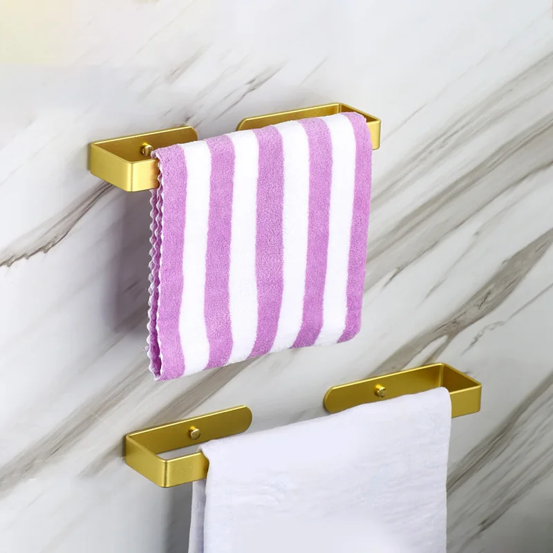 Description Picture 4 of itemAluminum Towel Rack Wall Mounted Robe Hook Towel Rail Bar Rack Bar Shelf Tissue Paper Holder Home Organizer Bathroom Hardware