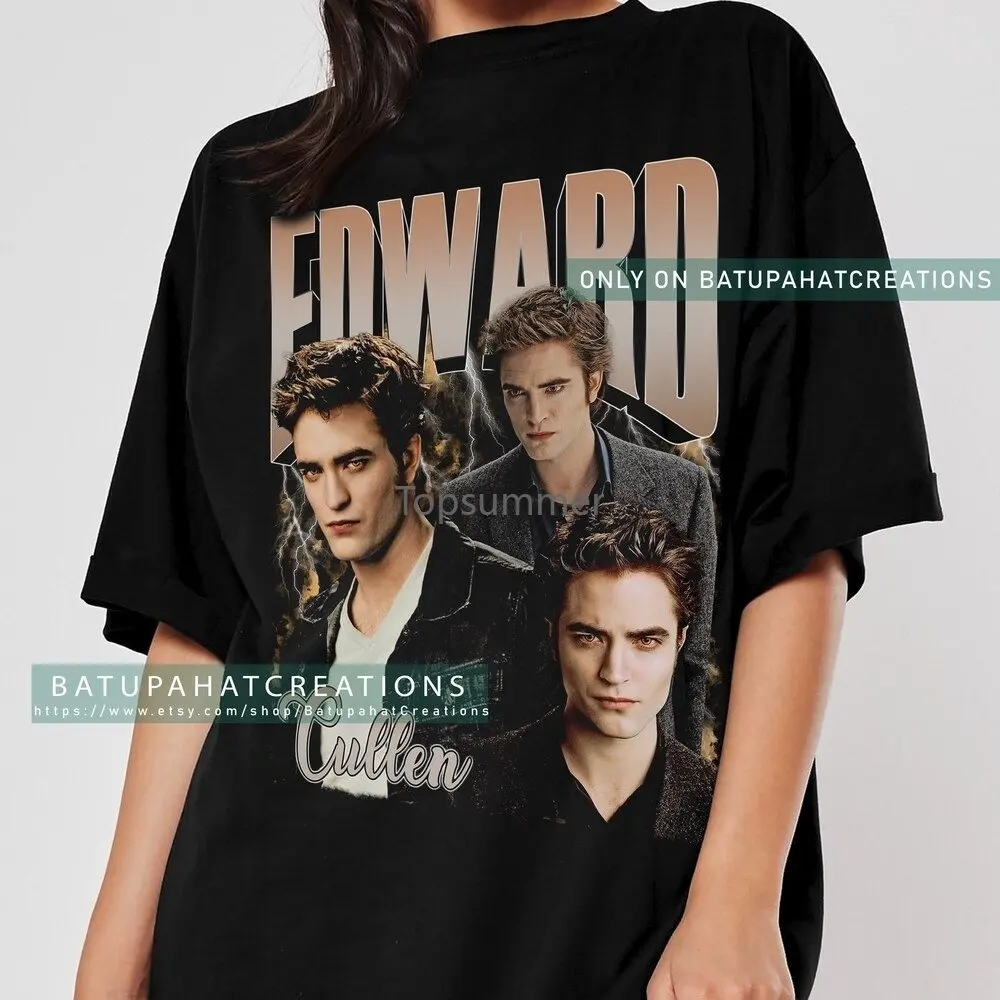 

Edward Cullen Shirt Movies The Twilight Saga New Moon Tshirt Robert Pattinson Tee Ptr54