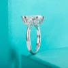 AnuJewel 4cttw Marquise Cut D Color Moissanite Diamond Engagement 925 Sterling Silver Rings For Women Jewelry Wholesale 4