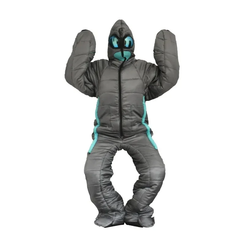 Human Sleeping Bag Wearable Sleeping Pouch Unisex's Full Body Alien Pouch With Arms And Legs For Travel Outdoor Hiking