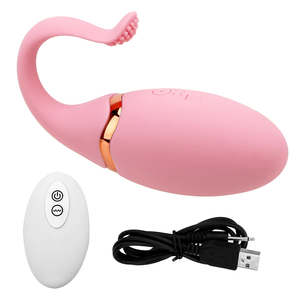 USB 10 Speed charging Wireless Remote Control Clitoris Stimulate Fish Tail Jump Egg Vibrator Vibrating Eg_voghion.com