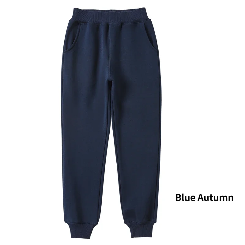 Sonbahar Kış Çocuklar Genç Erkek Rahat spor pantolonları Polar Pantolon Jogger Pantolon Çocuklar için Gevşek Sweatpant Sıcak Erkek Giysileri