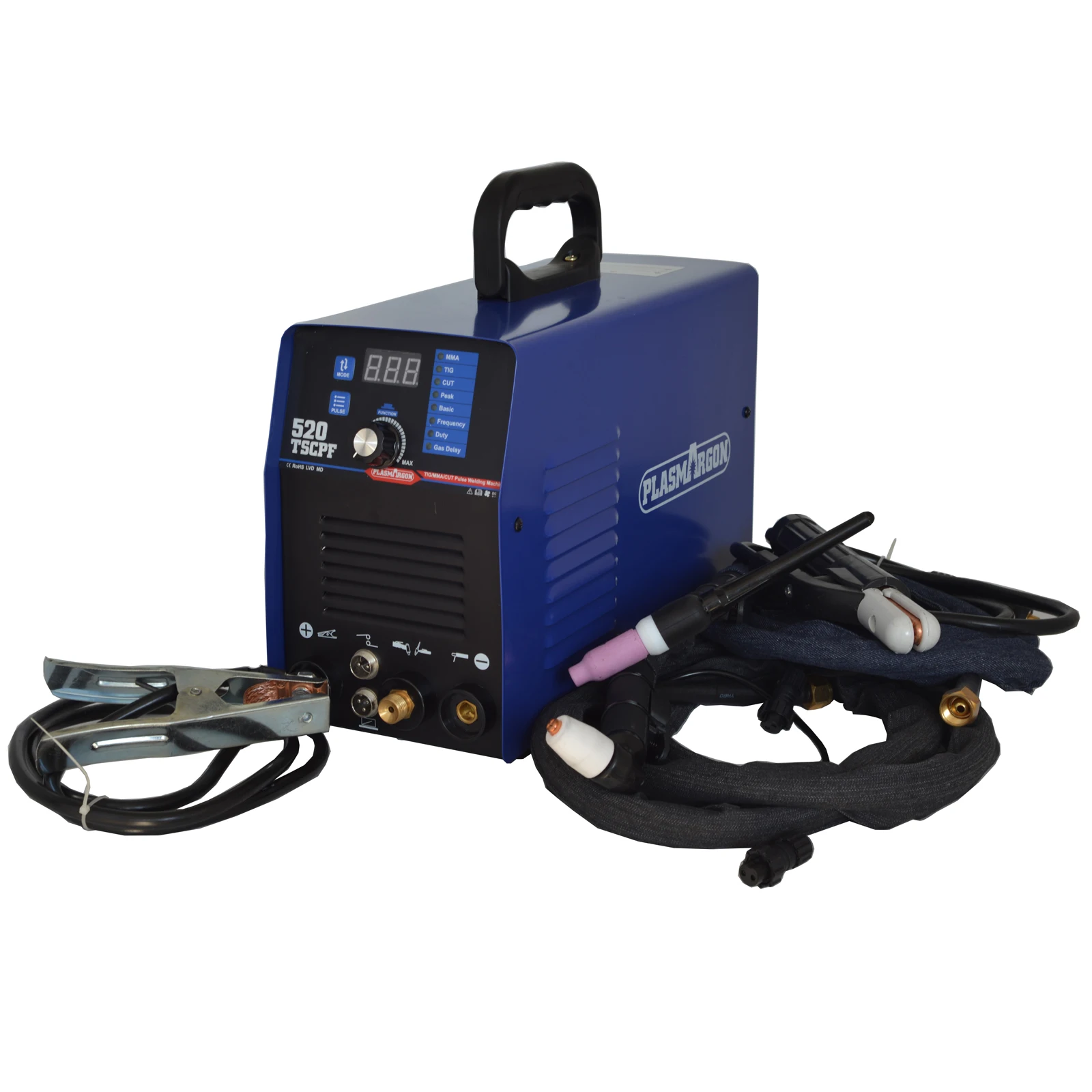 520TSC 3 in 1 Plasma Cutter/TIG/ARC MMA Stick Welding Machine Pulse Digital Foot Pedal 50A Cutting 200A Welding 4