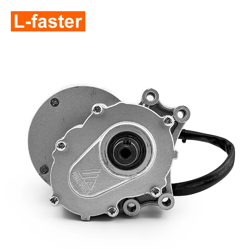 24V 350W 저속 전기 브러시드 기어 모터(전자기 브레이크 포함) 44mm 더 긴 샤프트 직경 17mm