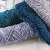 Winter Christmas DIY 100% Polyester Velvet Yarn Accessories Plush Yarn Soft Chenille Yarn for Knitting 1 Skein 100g 120M 4