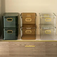 Home Multifunction Rectangular Desktop Stackable Cosmetic Organizer Jewelry Makeup Plastic Box Clothes Accessories Basket Shelf 1