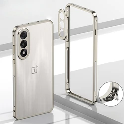 Enhanced Metal Heat Dissipation Frame Case with Alloy Lens Protection and Bumper Cover for OnePlus Nord 5 (Titanium)