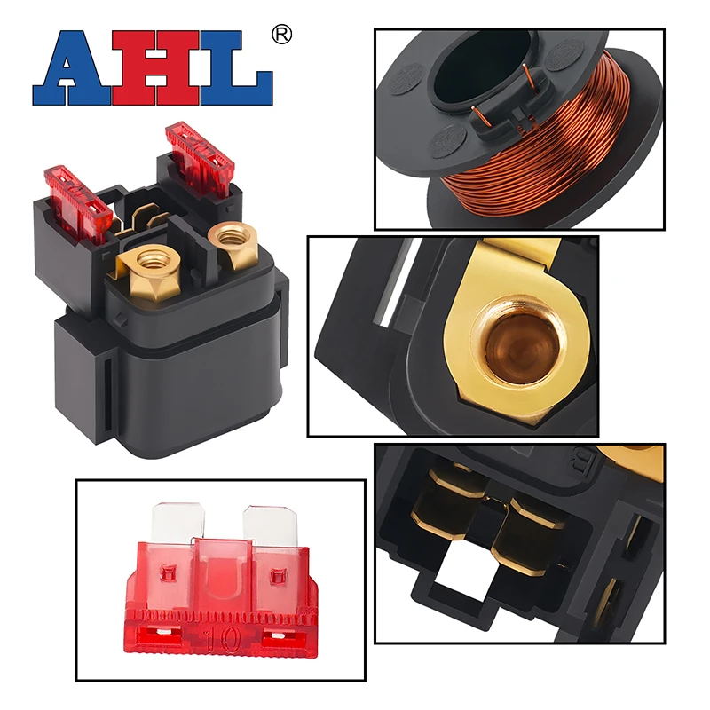 Motorcycle Electrical Parts Starter Solenoid Relay For YAMAHA YZFR1 YZF-R1 YZF R1 1999 00 02-06 09 YZF R6 YZFR6 YZF-R6 1995-2007 motorcycle starter relay