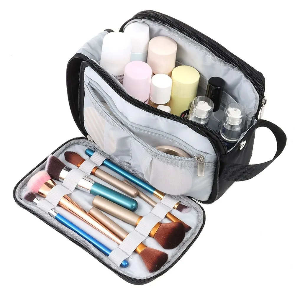 Fashion Waterproof Travel Toiletry Bag Dry Wet Separation Large Capacity Ladies Makeup Bag Women Lightweight Cosmetic 3