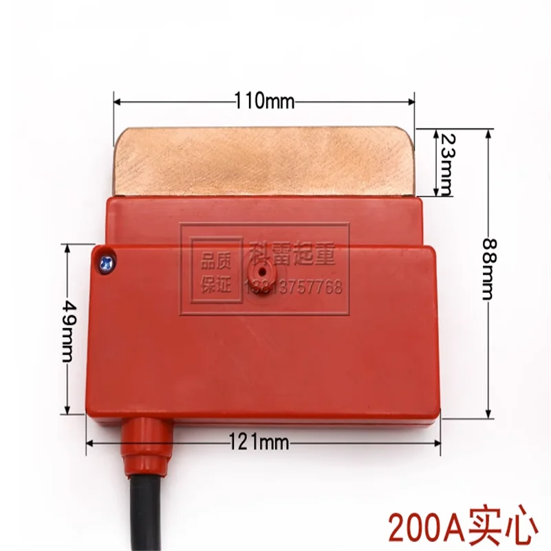 Crane 200/320/500/800A Single Pole Current Collector Slide Blade Holder Carbon Brush