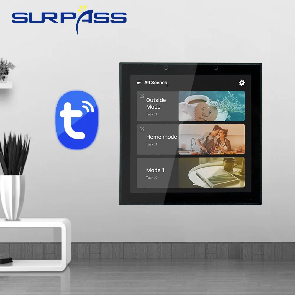 Blue-tooth In Wall Amplifier Mini WiFi 2 Channels Audio Tuya Amplifier With Android System ,Smart Home Control