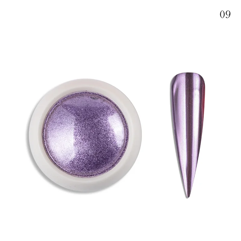 #Christmas Gold Silver Mirror Nail Chrome Powder 25-Color HOLO Glazed Metallic Rubbing Powder Super-Bright Manicure Dust