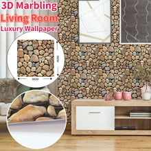 

10Pcs 3D Vintage Marble Wall Sticker Self-adhesive Waterproof Wallpaper for Bathroom Living Room Background Modern Luxury Decor