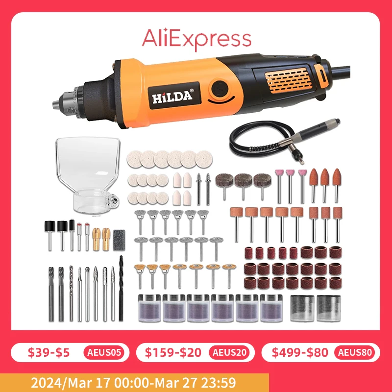 HILDA Electric Drill Mini Grinder Drill Rotary Tools Engraving Machine ...