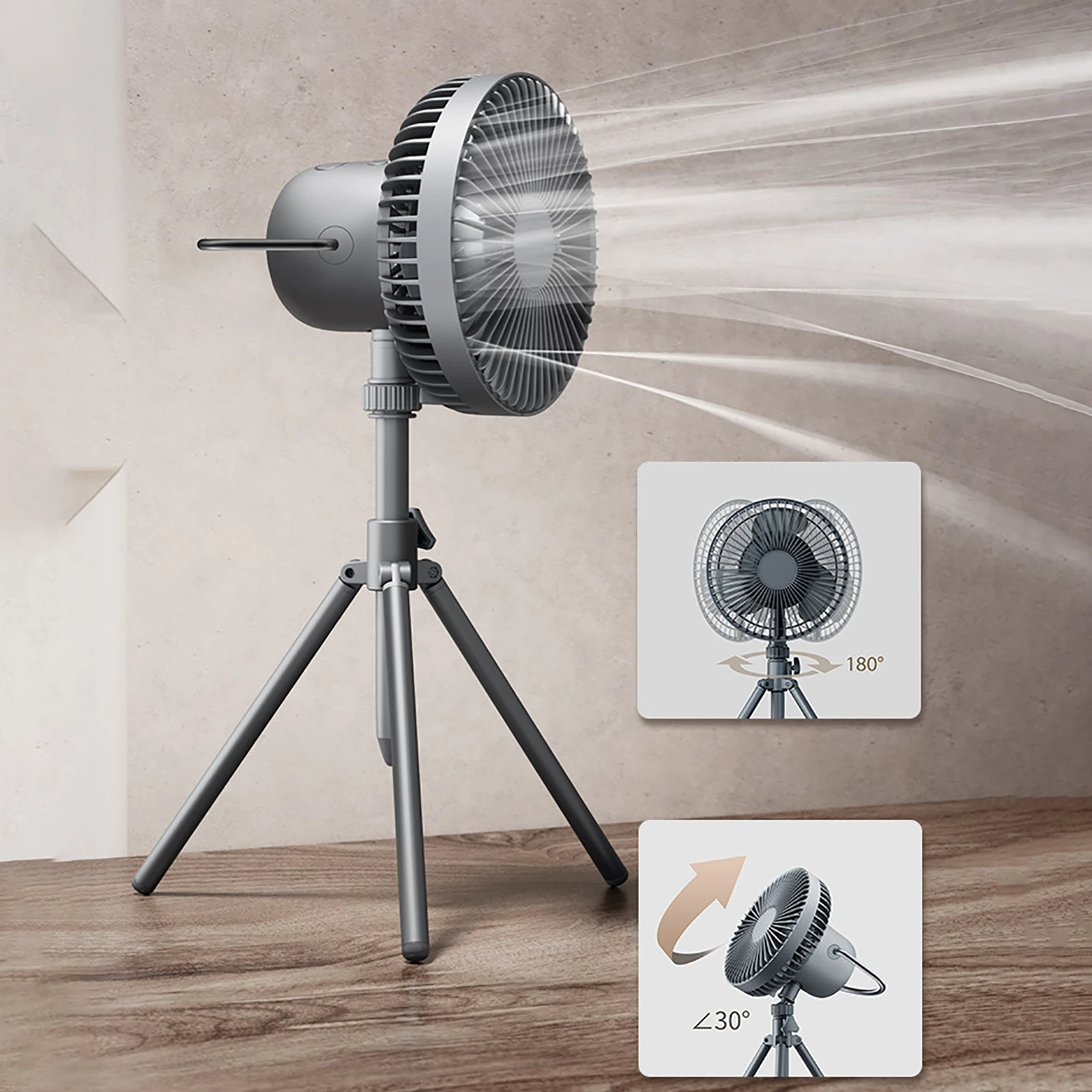 Outdoor Multifunctional Fan Light Portable Camping Fan Night Light