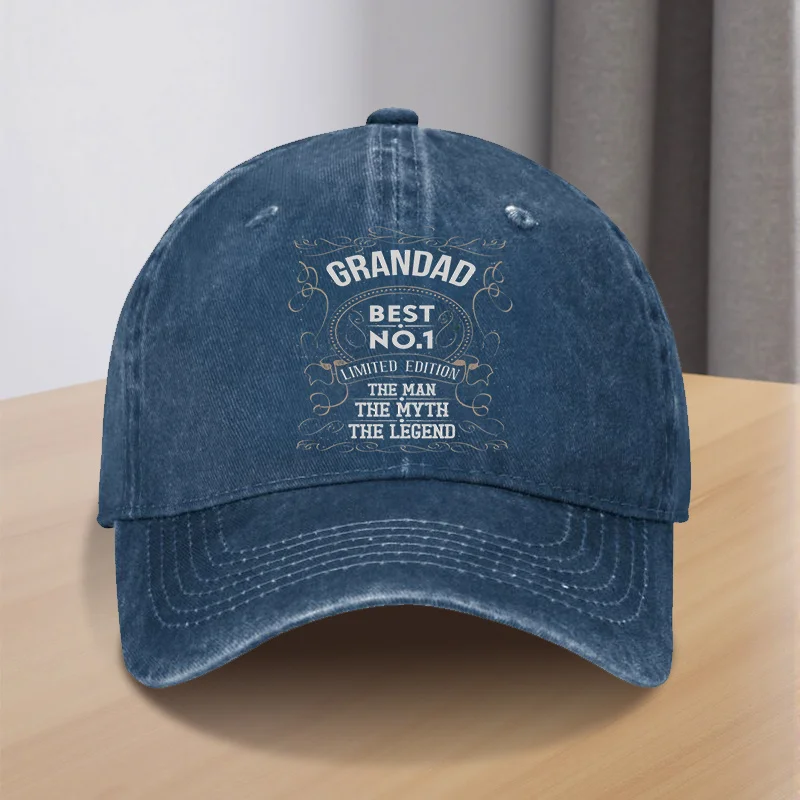 1pc Retro Grandad Baseball Cap - Lightweight Curved Brim Suitable for Birthdays, Father' Day Gifts, Summer Outdoor Activities, V