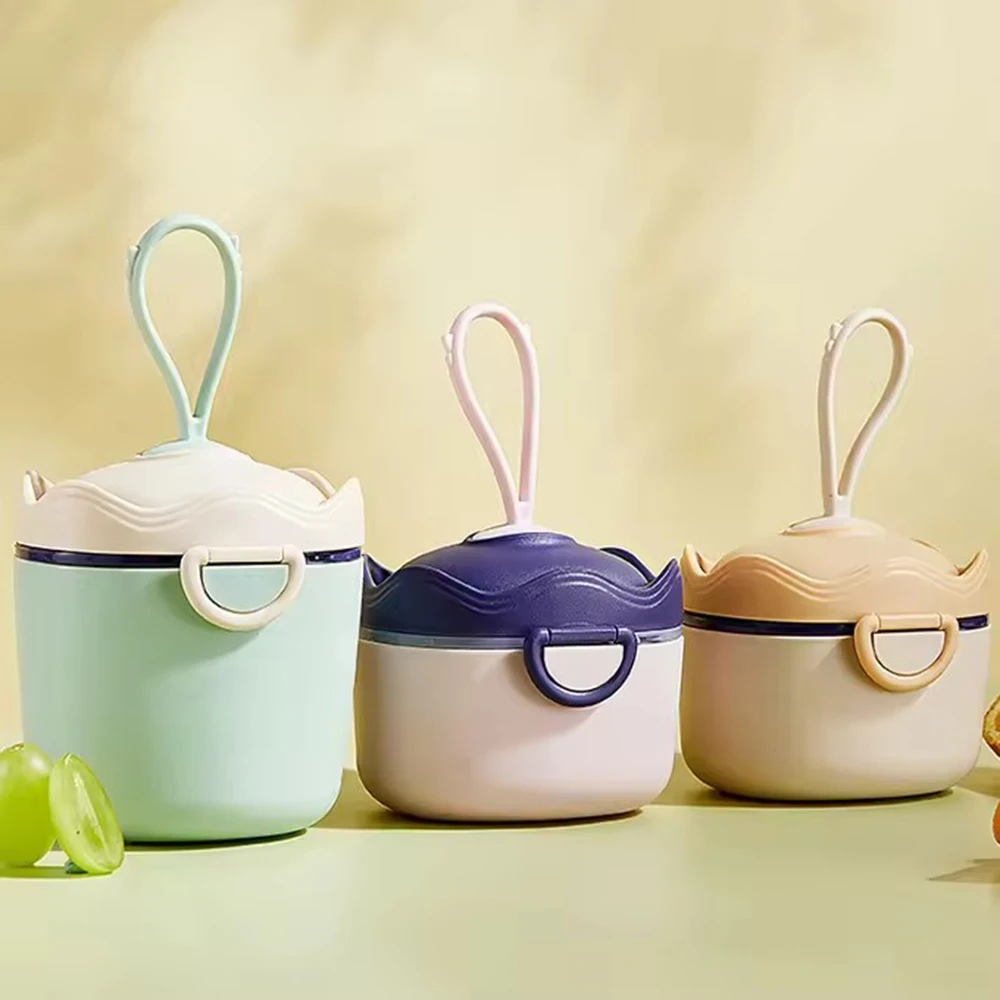 1PC Baby Formula Dispenser Milk Powder Box Portable Milk Powder Storage Container Formula Holder with Scoop and Carry Handle