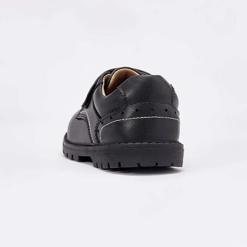 Dave Bella Spring Autumn New Boys Leather Shoes Children Britain Style Black Casual Shoes for Kid Girls Leather DB3241696