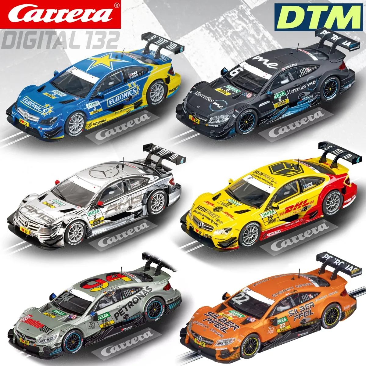 【未開封】Carrera Mercedes C-Klasse DTMスロットカー Carreraスロットカーの進化、Digital132 dtm、amg-mercedes c-クーペ