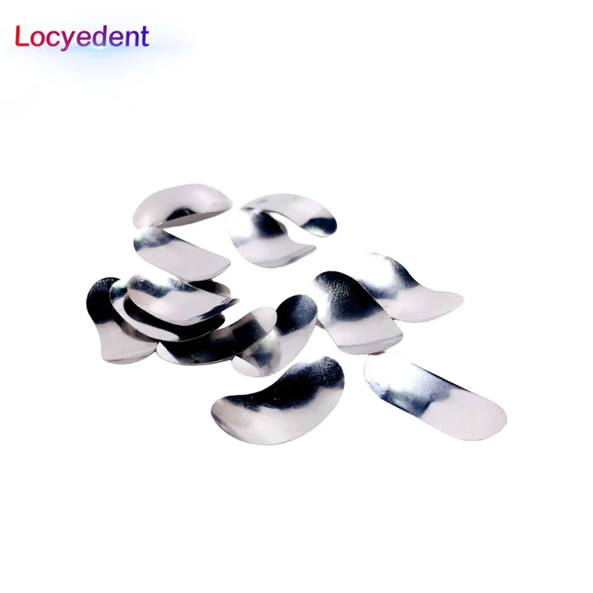 

200pcs/2Bag Dental Matrix Sectional Contoured Metal Matrices Bands Wedges Forming Sheet Rings Teeth Filling Restoration