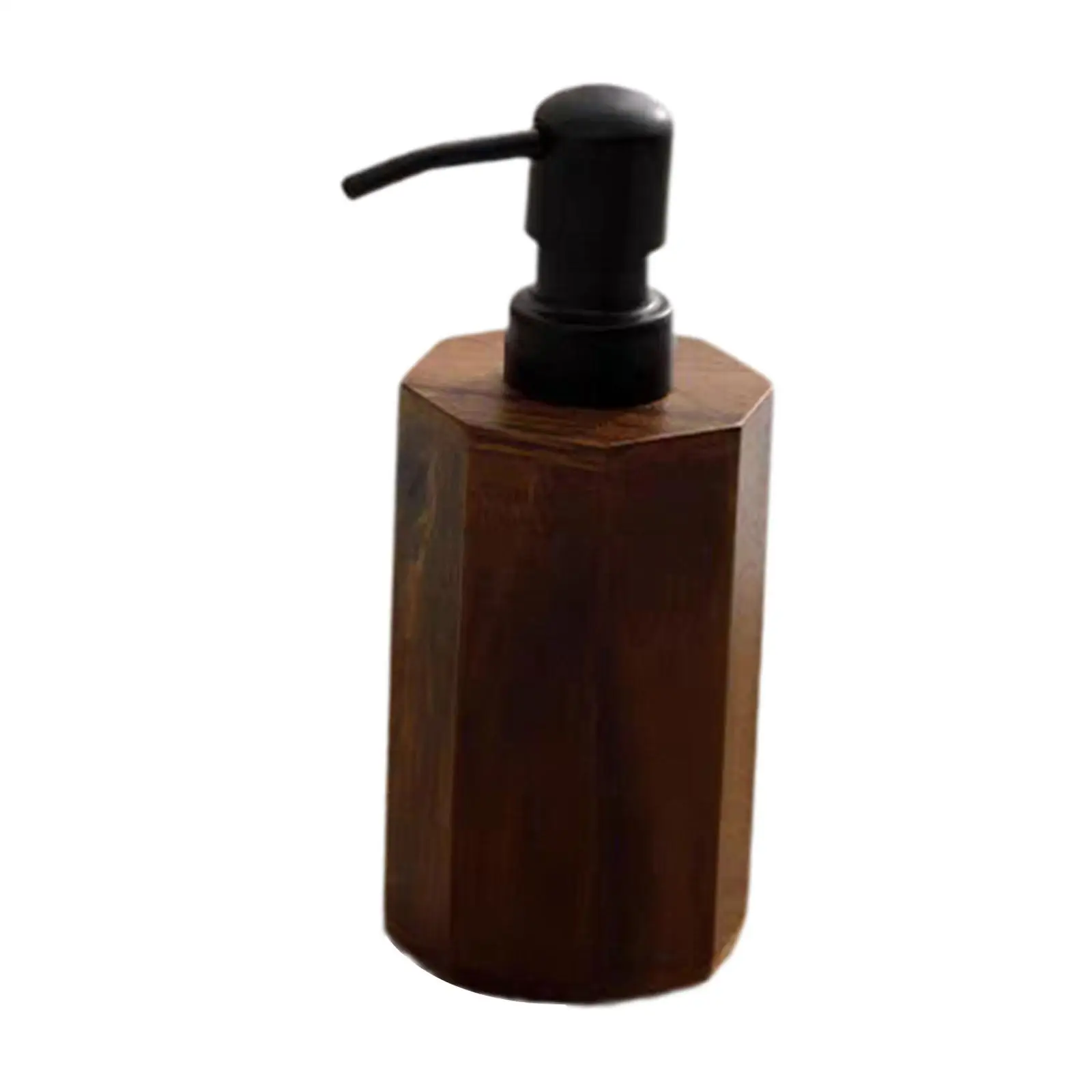 Soap Dispenser Empty Wooden Dish Soap Dispenser for Hotel Home Bathroom